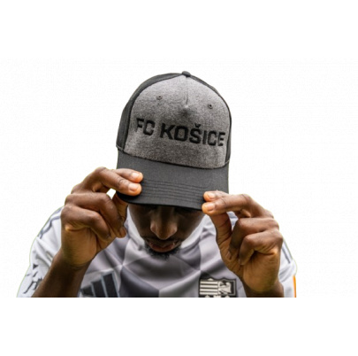 Šiltovka FC Košice čierno sivá s výšivkou