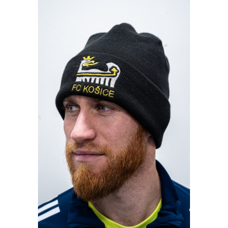 Čierna pletená čiapka FC Košice „Orlica“