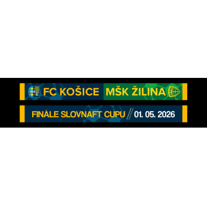 Pletený šál FC Košice – FINÁLE SLOVNAFT CUP (limitovaná edícia)