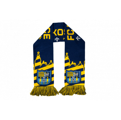 Pletený šál FC Košice "ŽLTO-MODRÍ"
