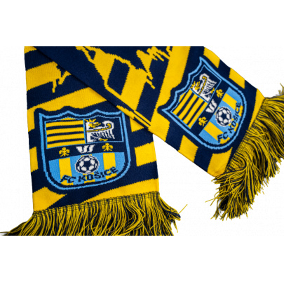 Pletený šál FC Košice "ŽLTO-MODRÍ"