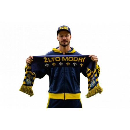 Pletený šál FC Košice "ŽLTO-MODRÍ"