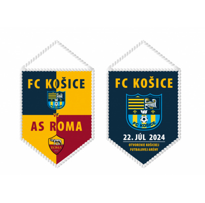 Vlajka FC Košice - AS Roma - malá